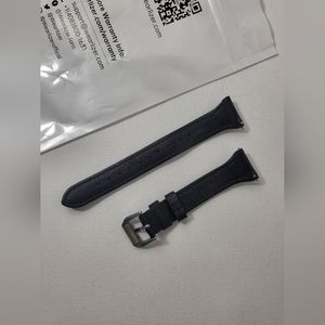 Black Leather Watch Strap - Samsung, Other